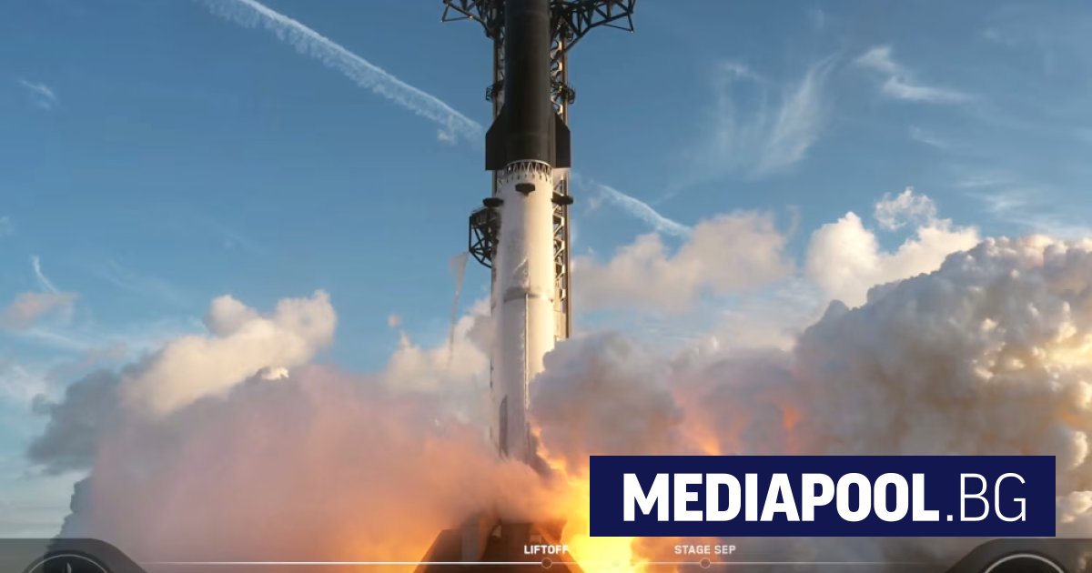SpaceX изстреля за първи път гигантската ракета „Starship“ в орбита