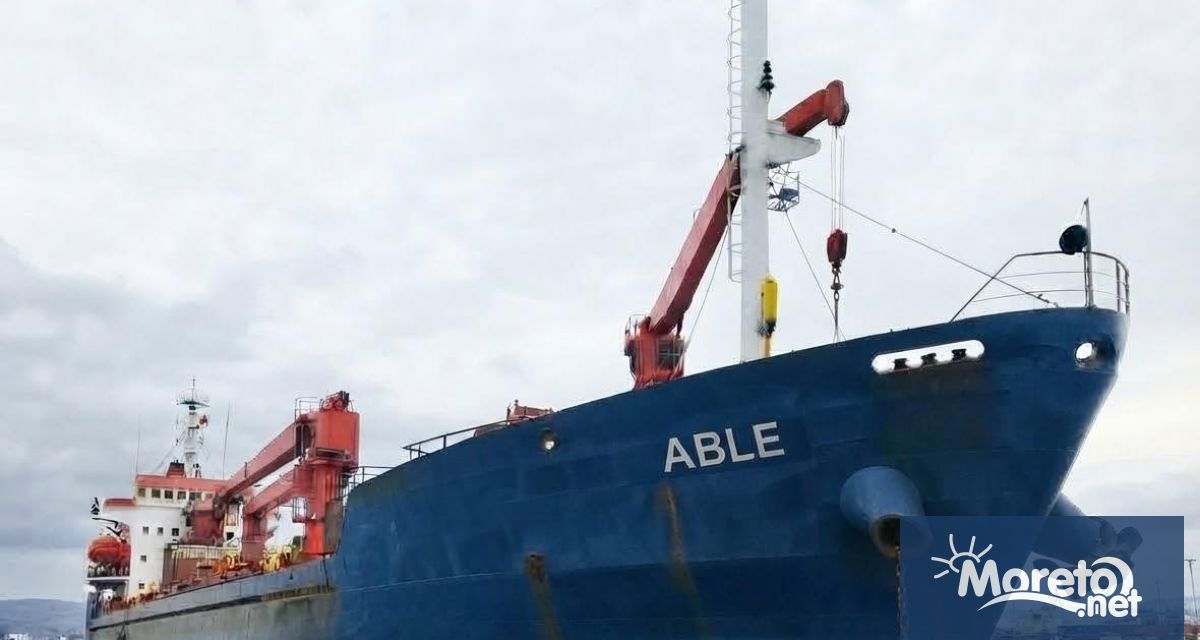 Потъна корабът ABLE, поразен от дрон в българската изключителна икономическа зона